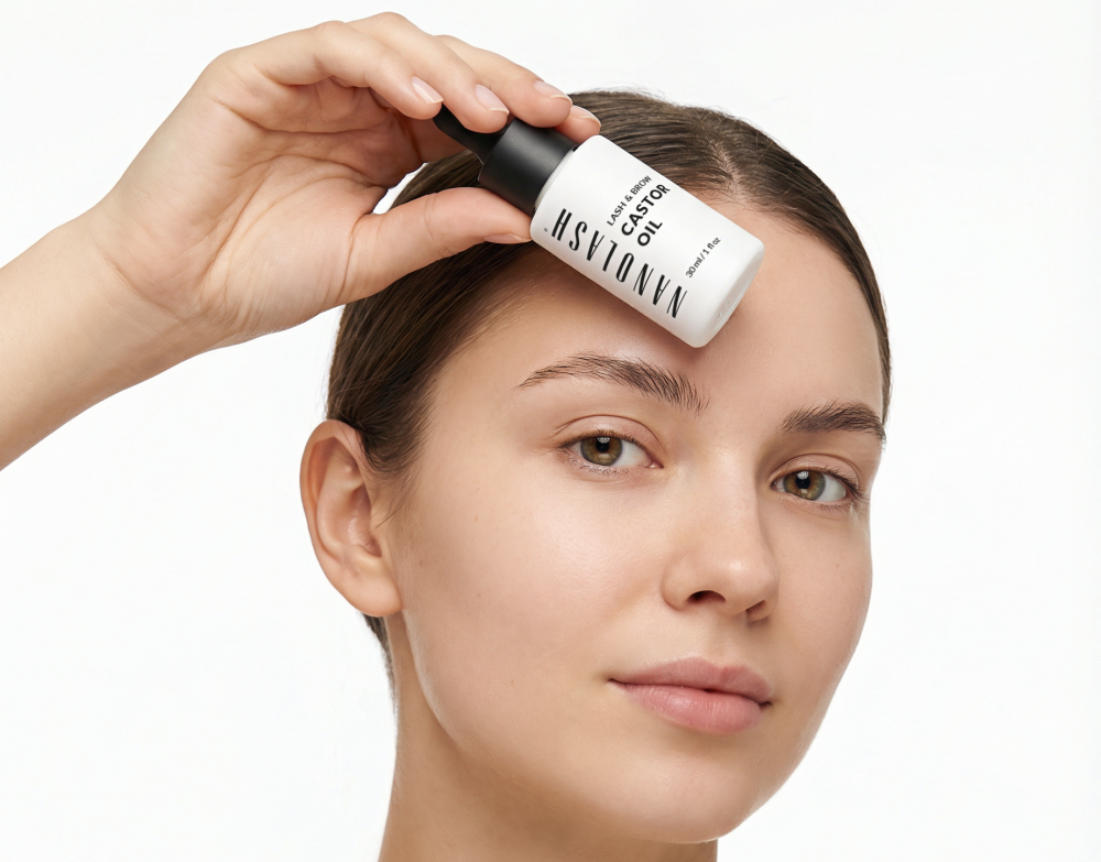 nanolash aceite de ricino en las cejas